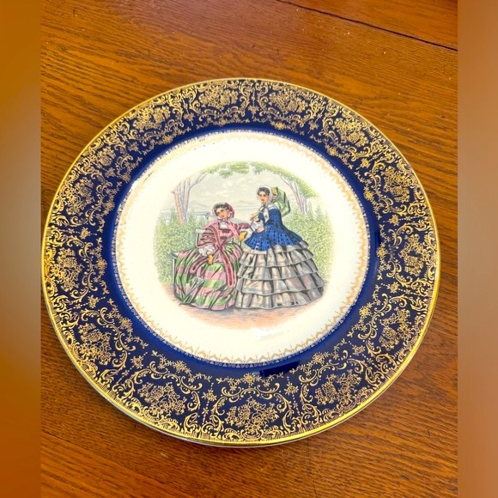 Imperial service plates 23 karat gold pkate **53U antique -Salem china vintage